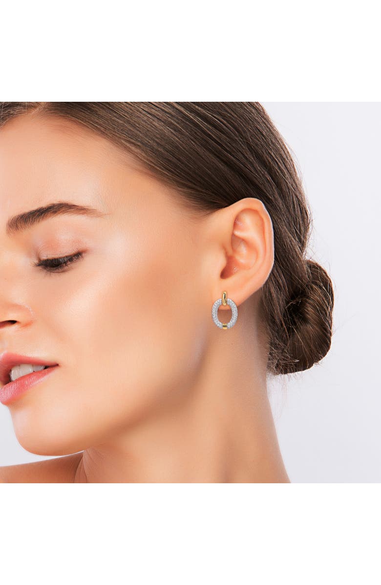 Julianna B. 3/4 CTW Diamond Oval Circle Earrings 14k Gold, Alternate, color, 14K Gold