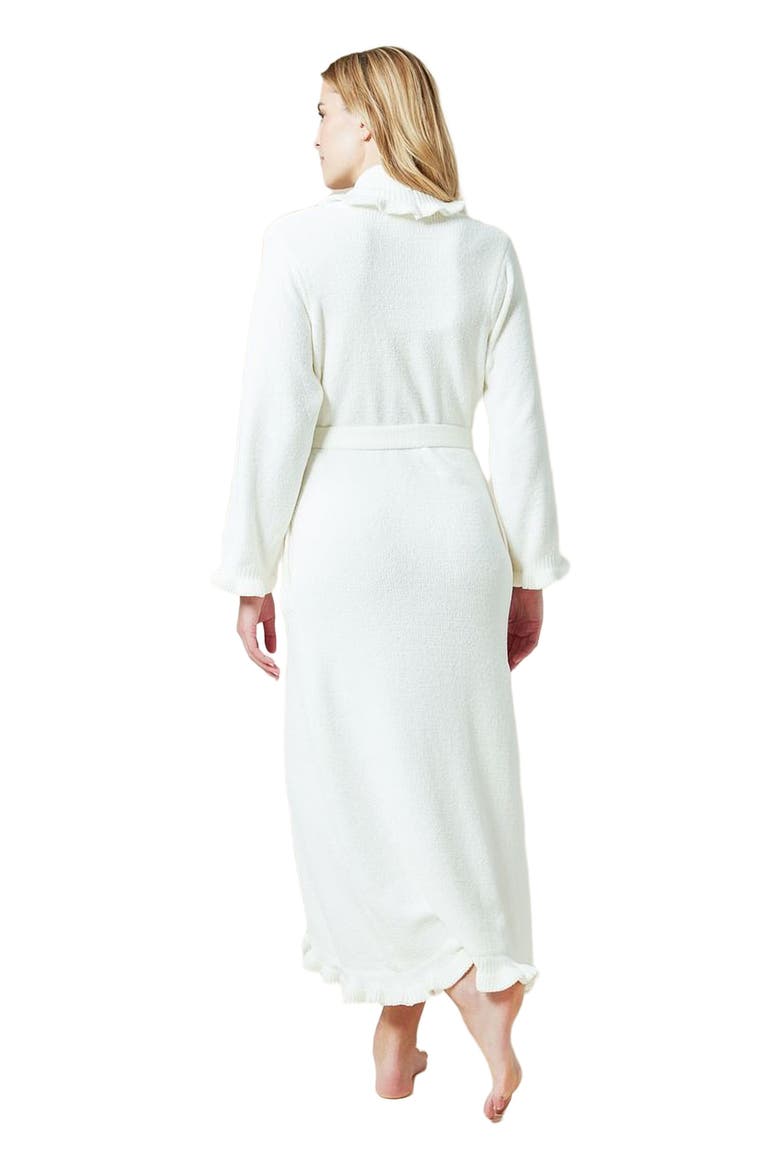 Ruffle Chenille Robe, Alternate, color, Cloud