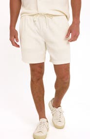 Threads 4 Thought Wayne Stripe Jacquard Terry Cloth Drawstring Shorts