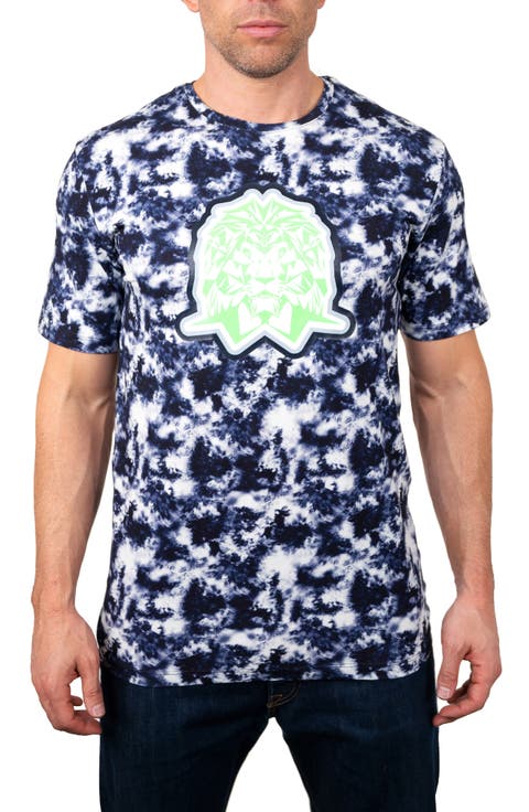 Tie Dye Stretch Cotton Graphic Tee