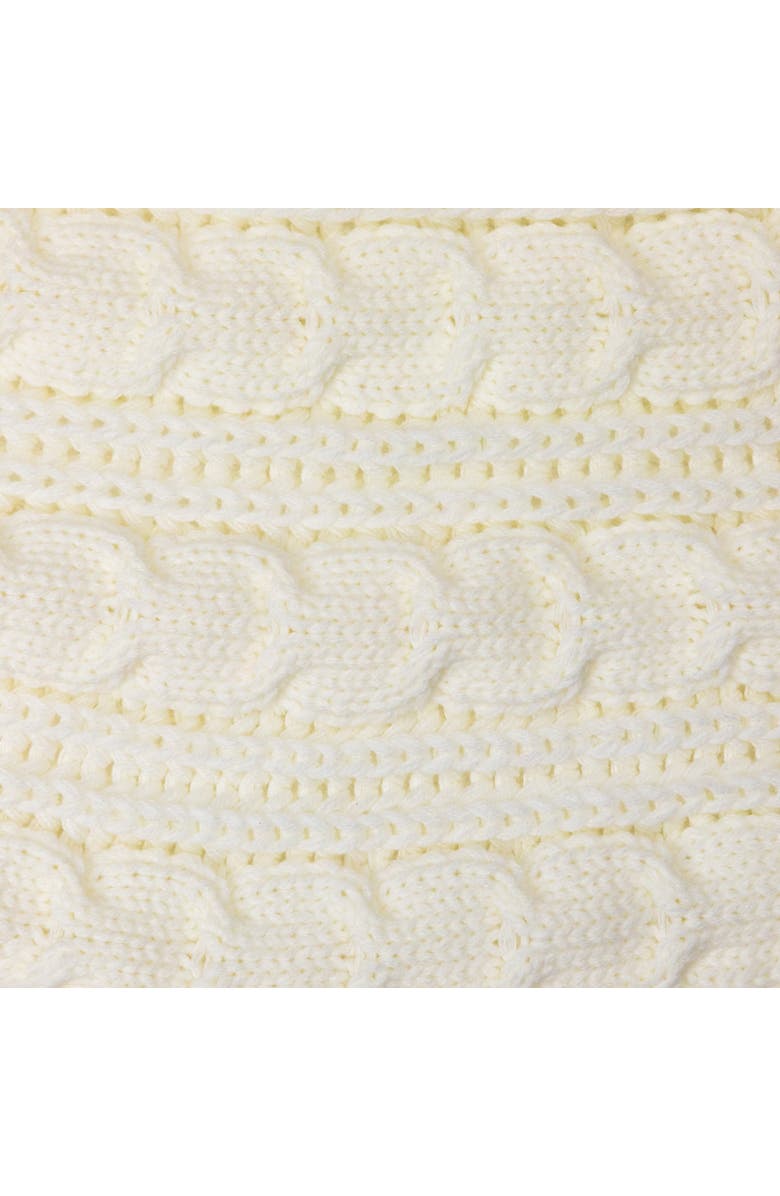 Northlight Knitted Sweater Tree Skirt with Buttons - 60" - Cream, Alternate, color,