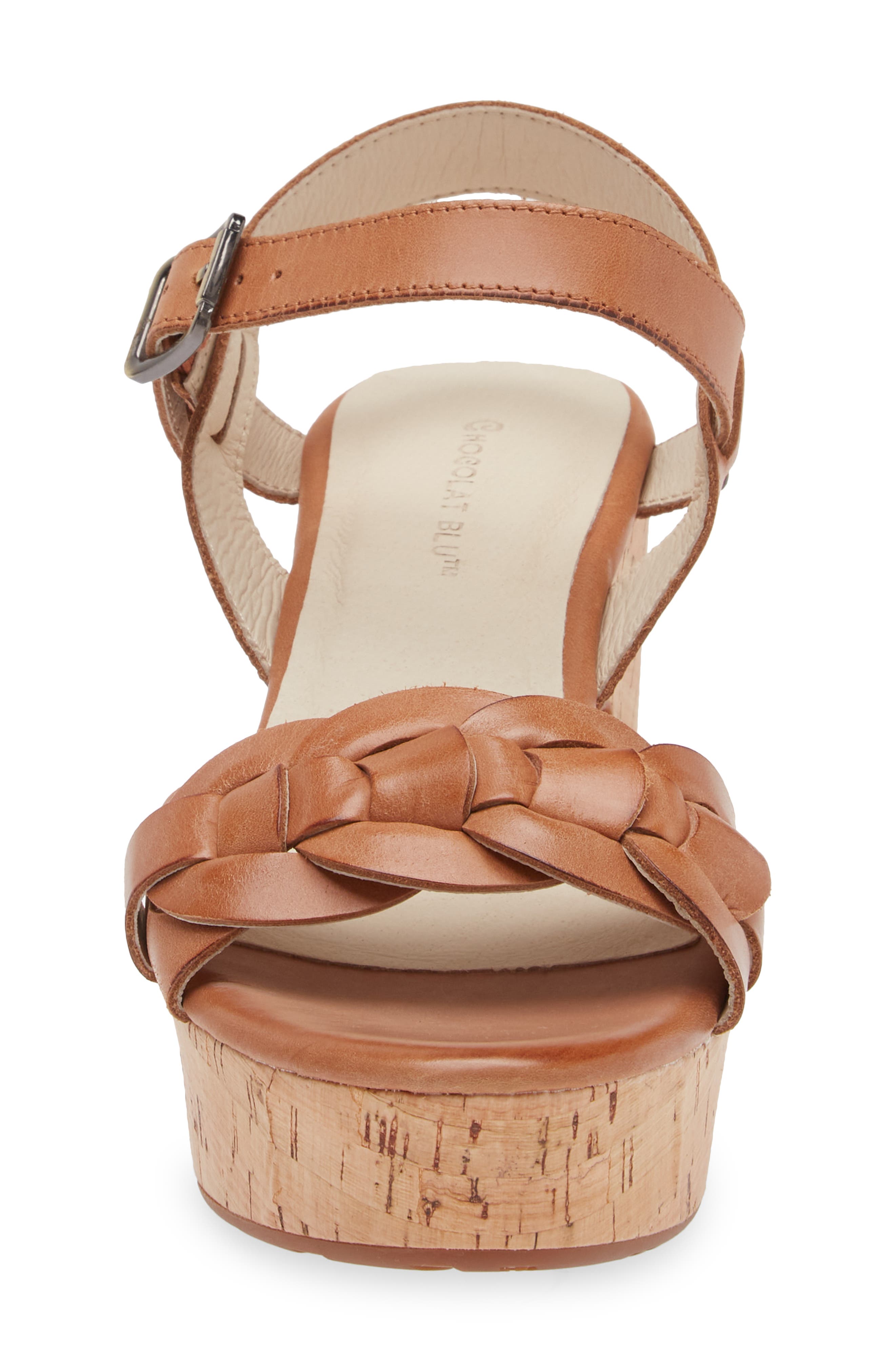 Chocolat Blu Glenda Platform Sandal, Alternate, color, Whiskey Leather