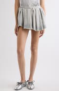 Acne Studios Felpa Pleated Cutoff Sweat Skirt