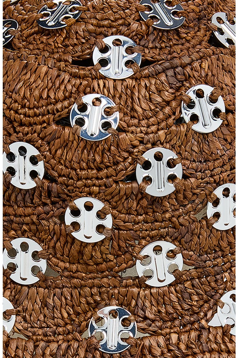 Raffia Bucket Hat, Alternate, color, DARK BROWN