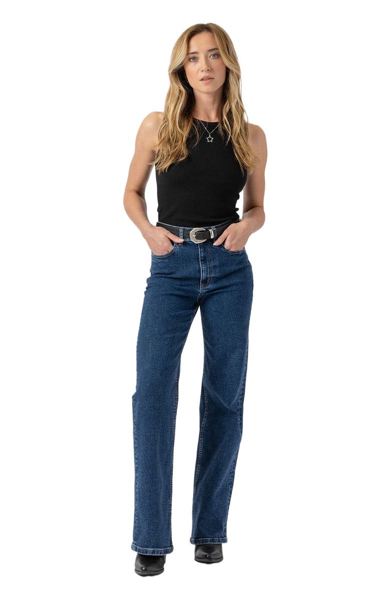 Saint + Sofia Wide Leg Jean, Main, color, Blue