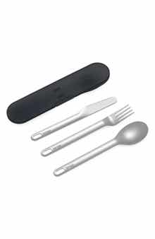Stainless Steel Travel Utensil Set - Carbon