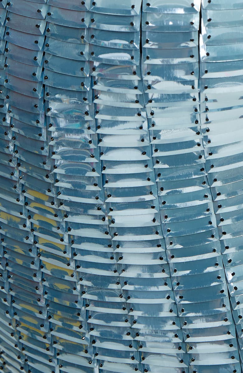 The Attico Rue Rectangular Sequin Minidress, Alternate, color, 