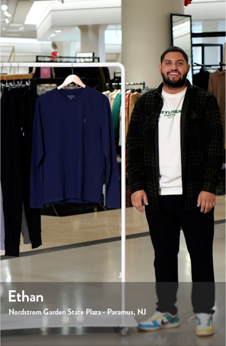 Brace Long Sleeve Crewneck T-Shirt, sales video thumbnail