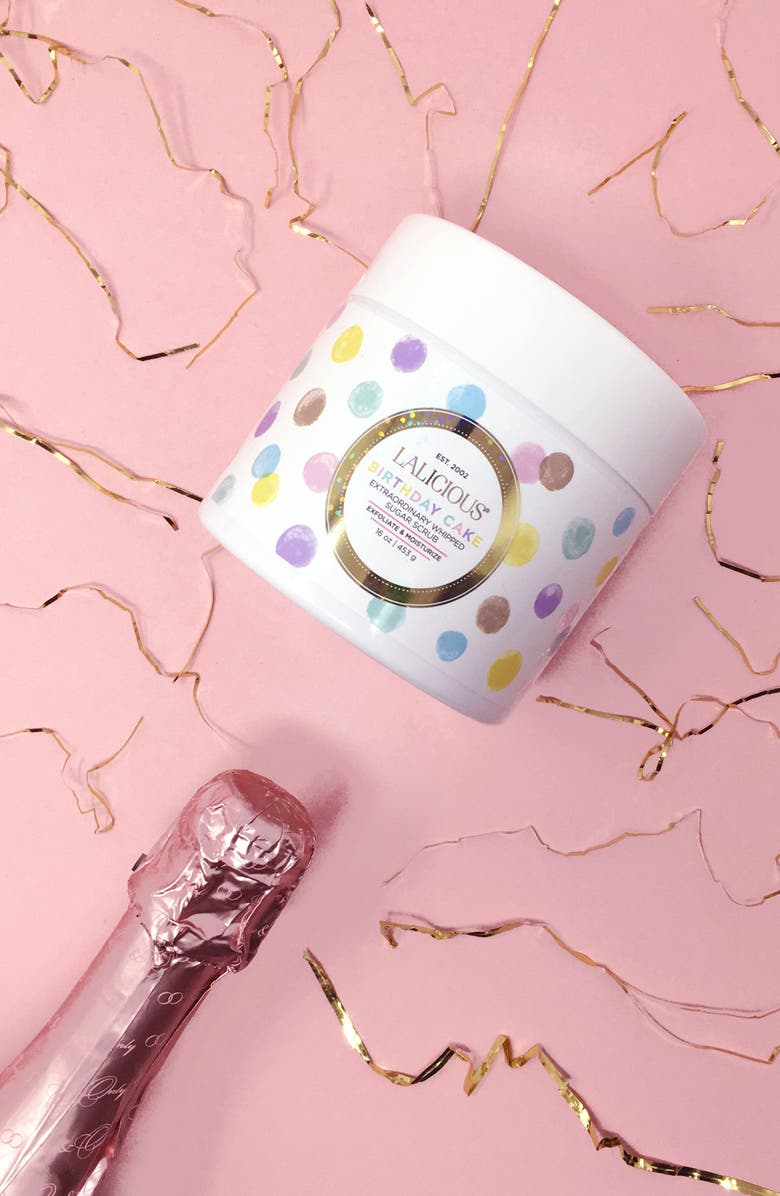 LALICIOUS Birthday Cake Extraordinary Whipped Sugar Scrub, Alternate, color,