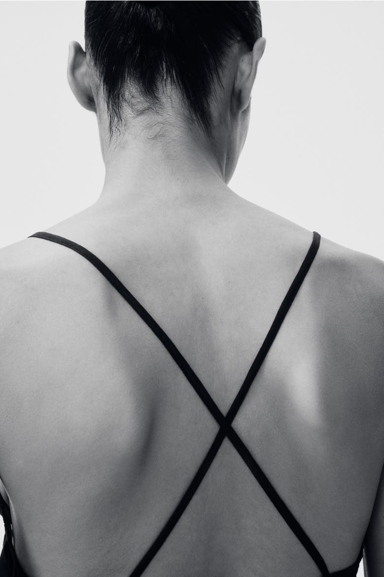 Strappy Top With Eyelet Embroidery, Alternate, color, Black