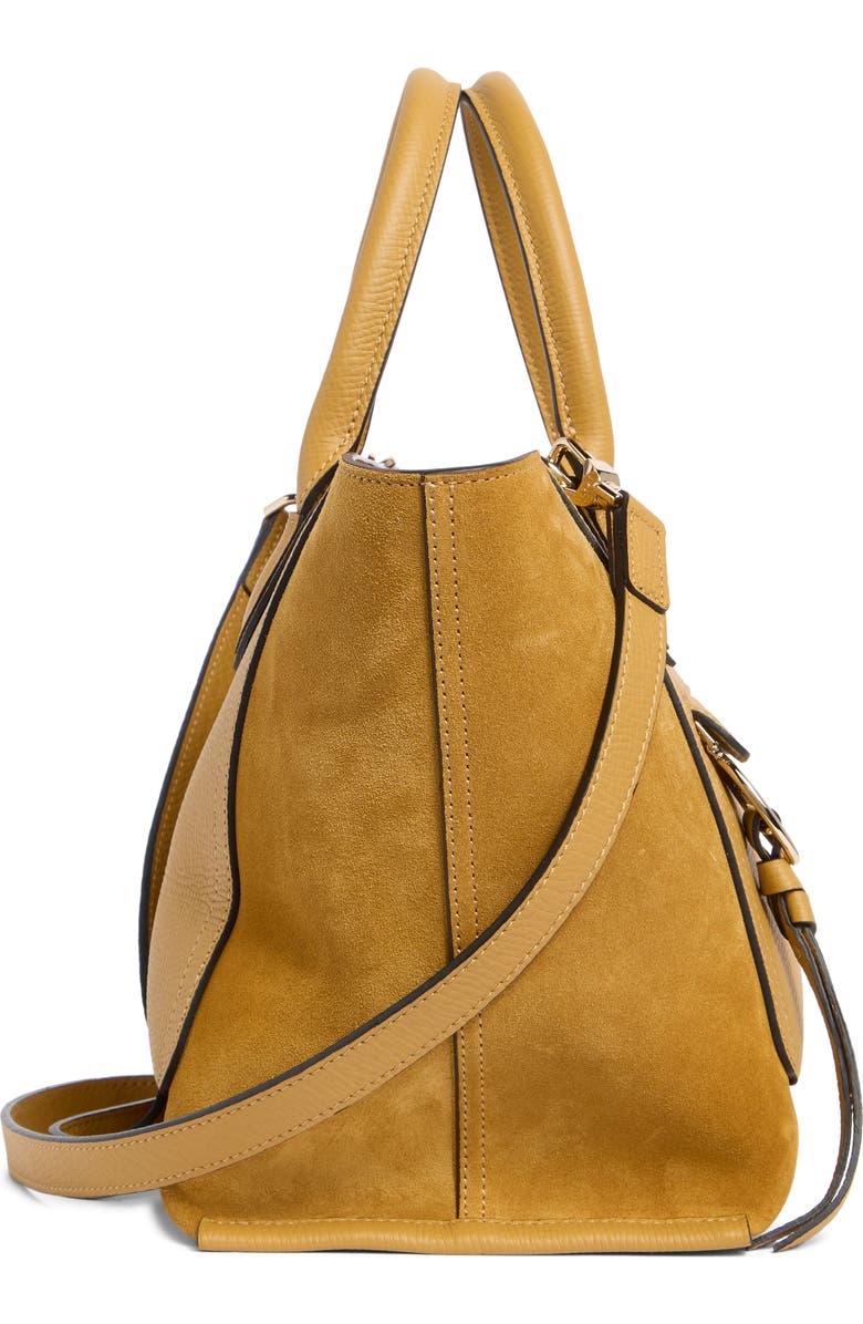 Longchamp Mailbox Medium Leather Tote, Alternate, color, Honey