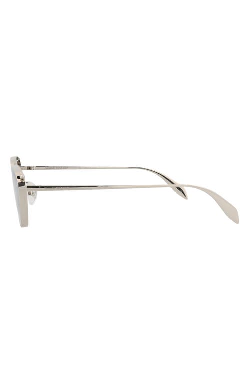 Alexander Mcqueen Mcqueen 62mm Cat Eye Sunglasses In Silver