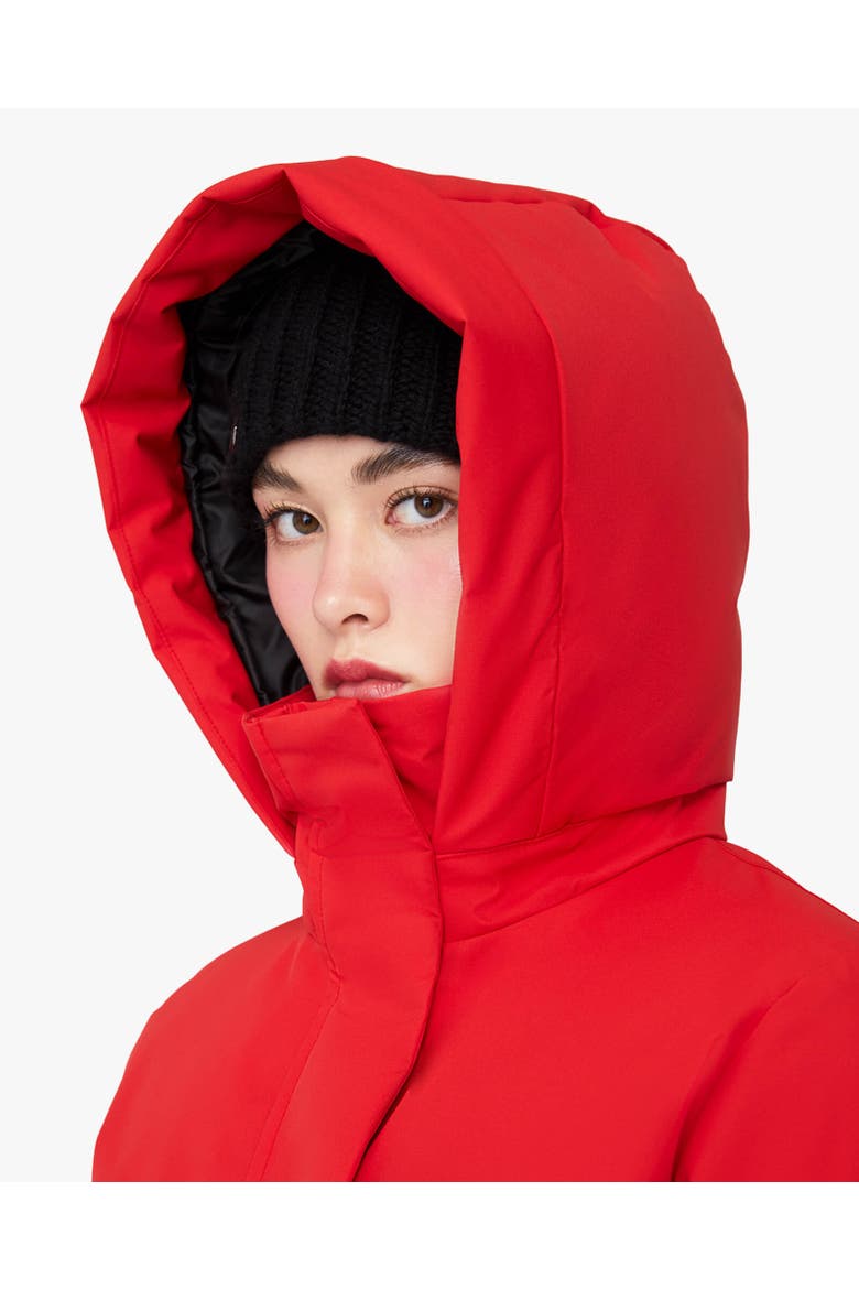 GENIA | Hooded Down Winter Jacket, Alternate, color, Fiery Red