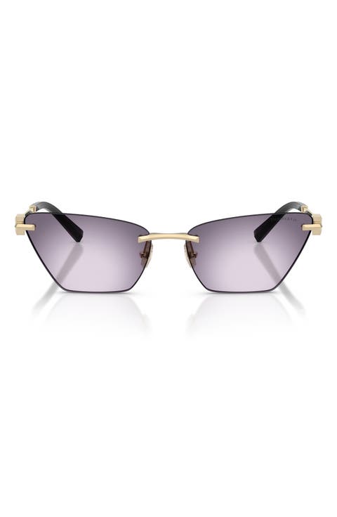 61mm Gradient Butterfly Sunglasses