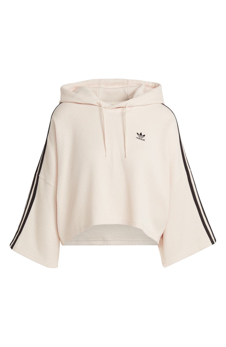adidas Rib Crop Hoodie, Alternate, color,