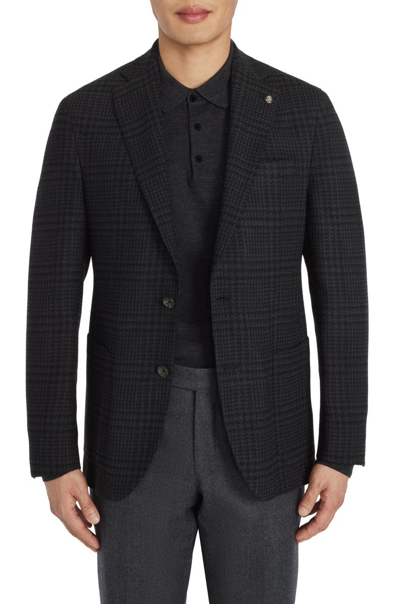 Jack Victor Hartford Plaid Stretch Wool Sport Coat, Main, color,
