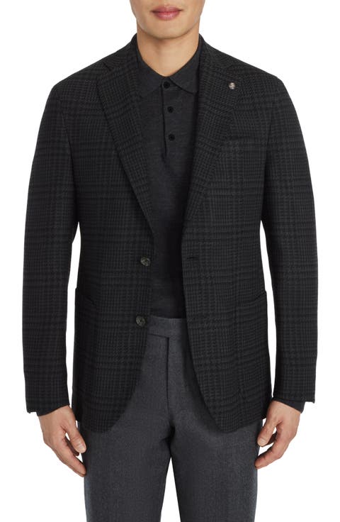 Hartford Plaid Stretch Wool Sport Coat