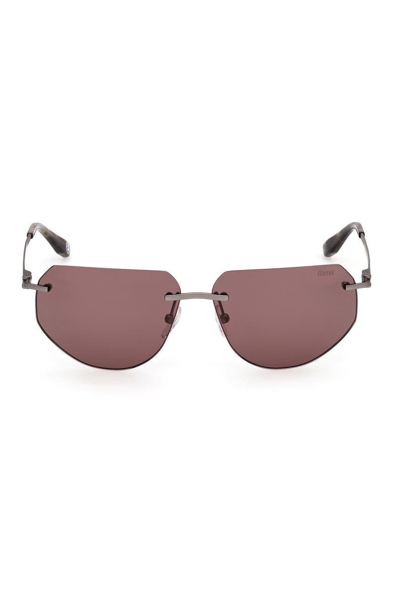 59mm Sunglasses, Main, color, MATTE DARK RUTHENIUM / ROVIEX