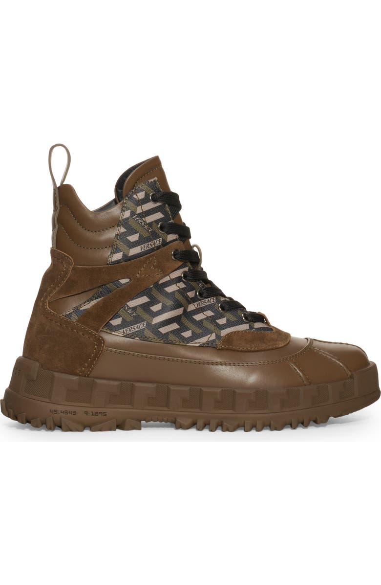 Versace Greca Rhegis Duck Boot, Alternate, color,