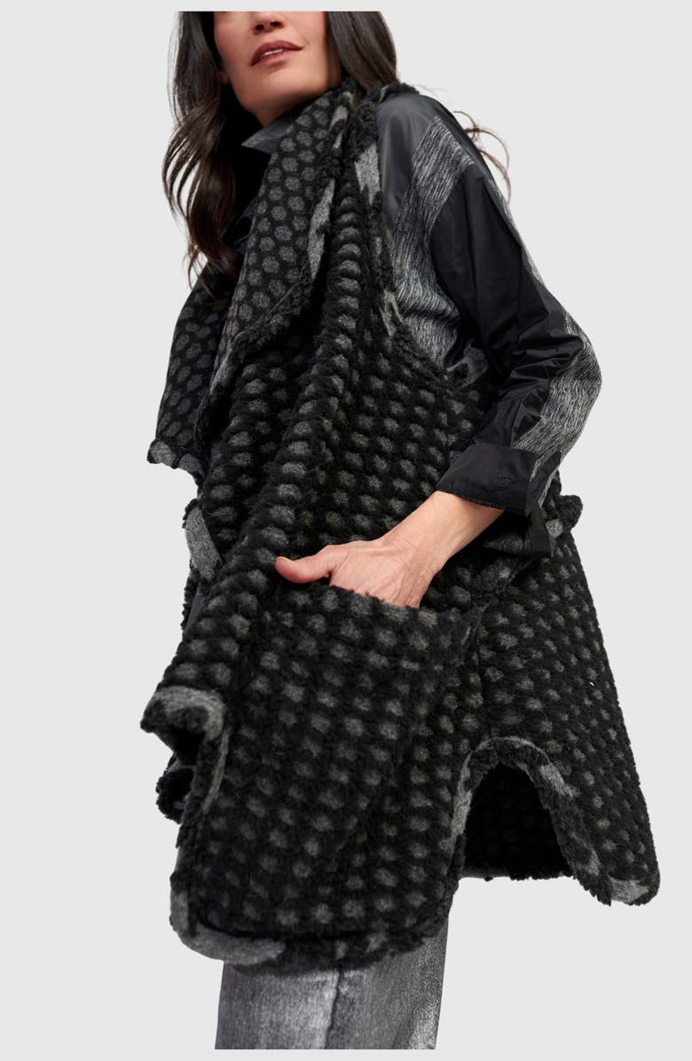 Alembika Ashen Cozy Draped Vest, Alternate, color, Net