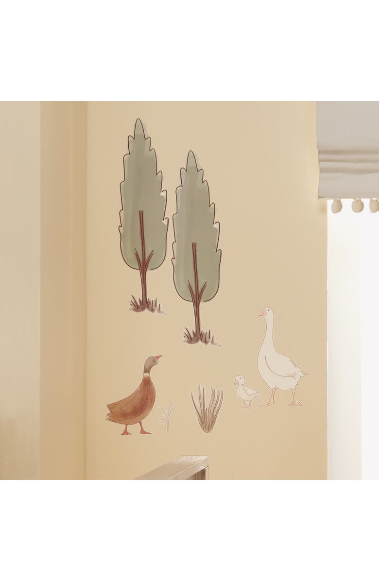 Lambs & Ivy Signature Bunny Hop Woodland Trees/Duck Wall Decals/Stickers, Alternate, color, Multicolor