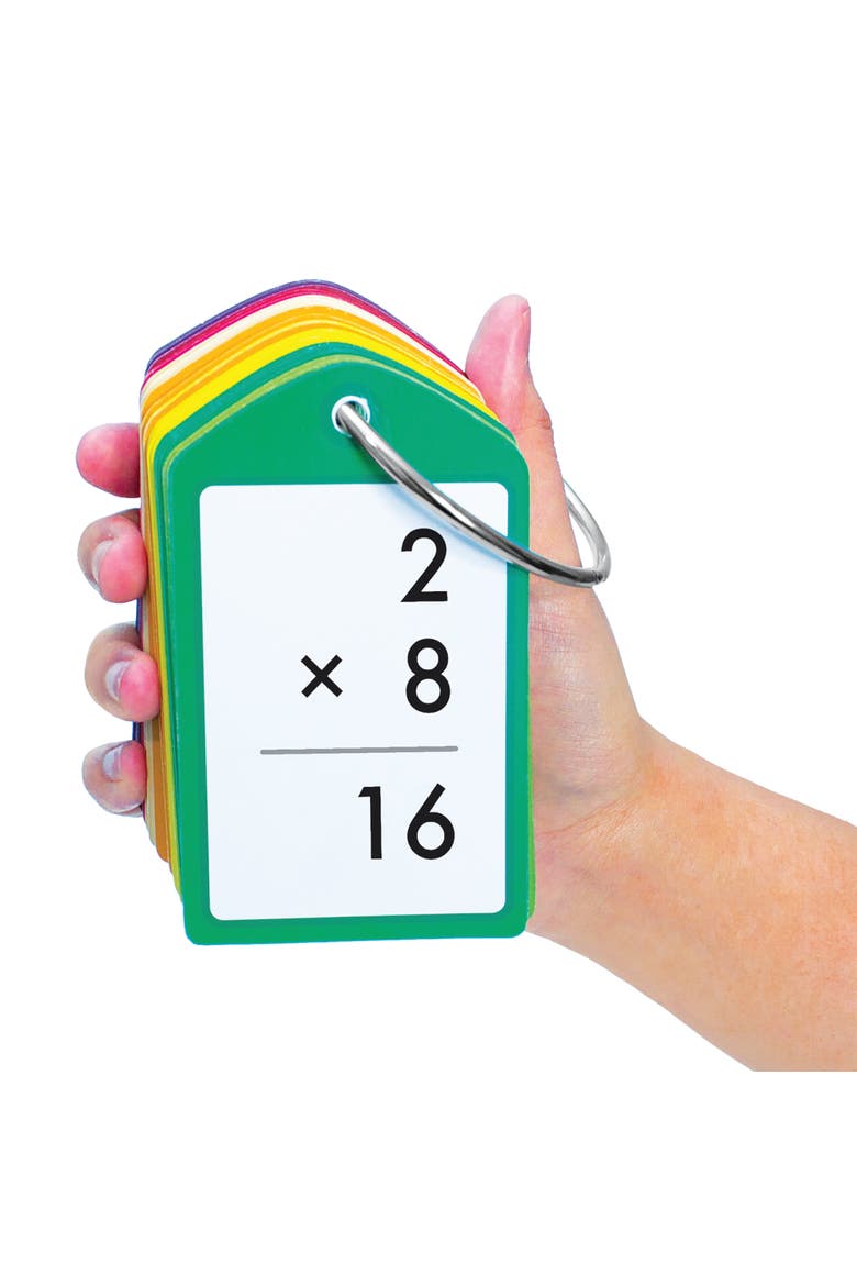 Multiplication Teach Me Tags 168 Educational Flashcards, Alternate, color, Multicolored