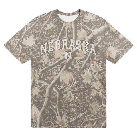 Men's Uscape Apparel  Camo Nebraska Huskers Back Bay Heavyweight T-Shirt