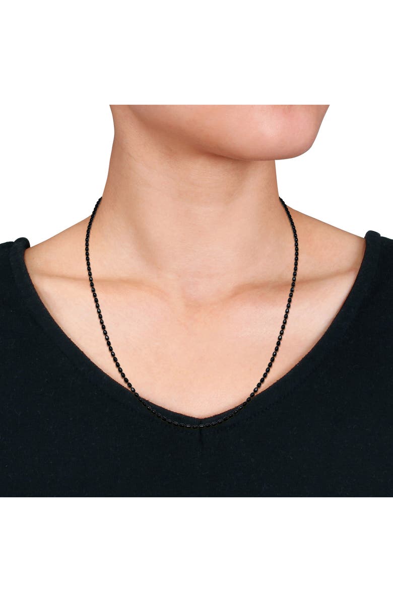 DELMAR 1.8mm Oval Diamond Cut Necklace, Alternate, color, Black