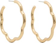 Kate Spade New York wave hoop earrings