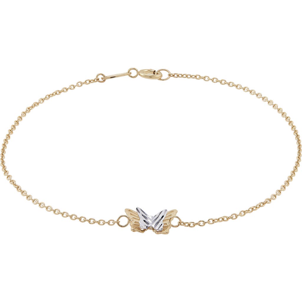 Frankie & Zoe 14k Gold Butterfly Bracelet In Yellow Gold