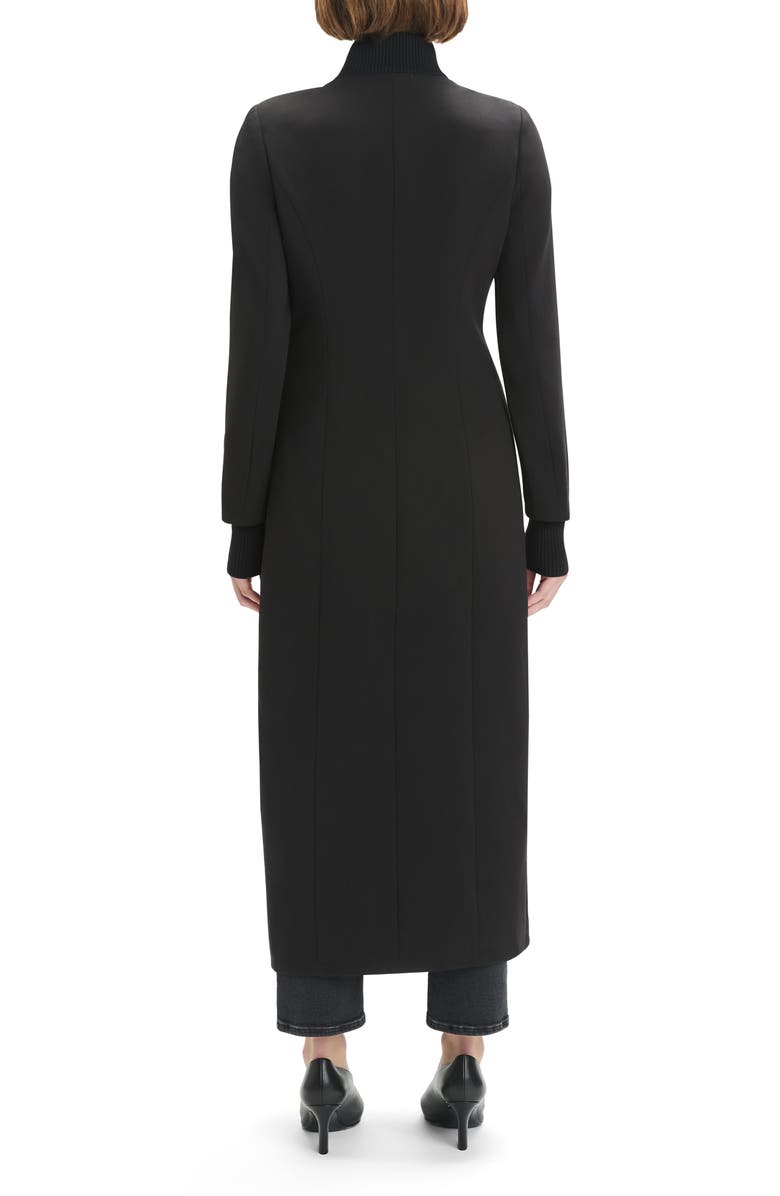 Favorite Daughter The Varsity Longline Coat, Alternate, color, Black