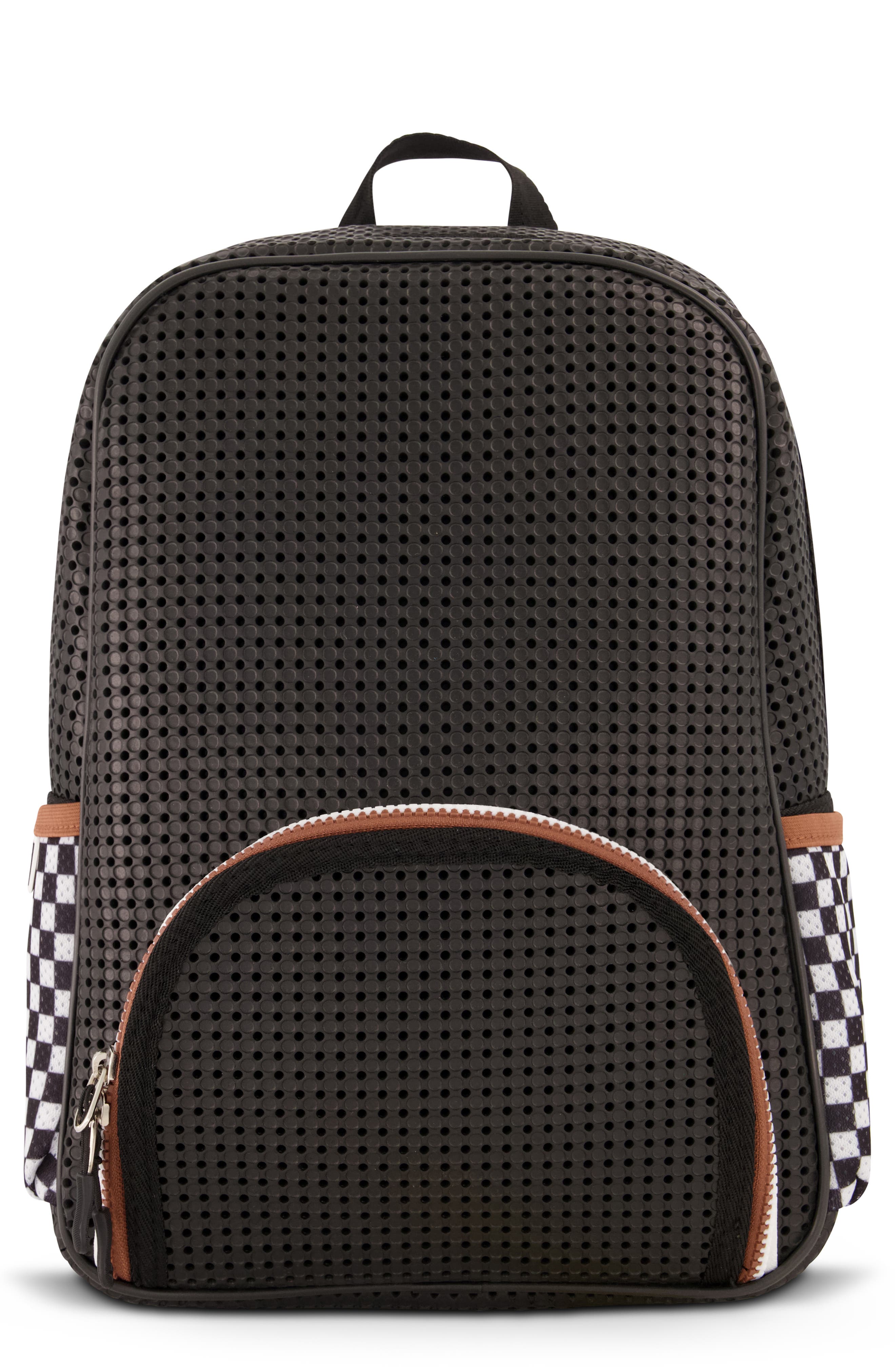 Light+Nine Checkered Starter Backpack, Main, color, 