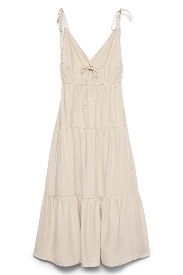 Athena Tiered Midi Dress, Alternate, color, OATMEAL