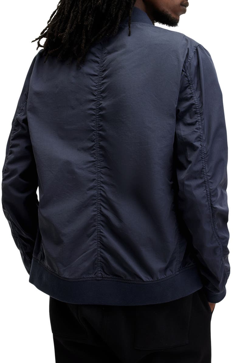 AllSaints Bassett Bomber Jacket, Alternate, color, Jackson Blue