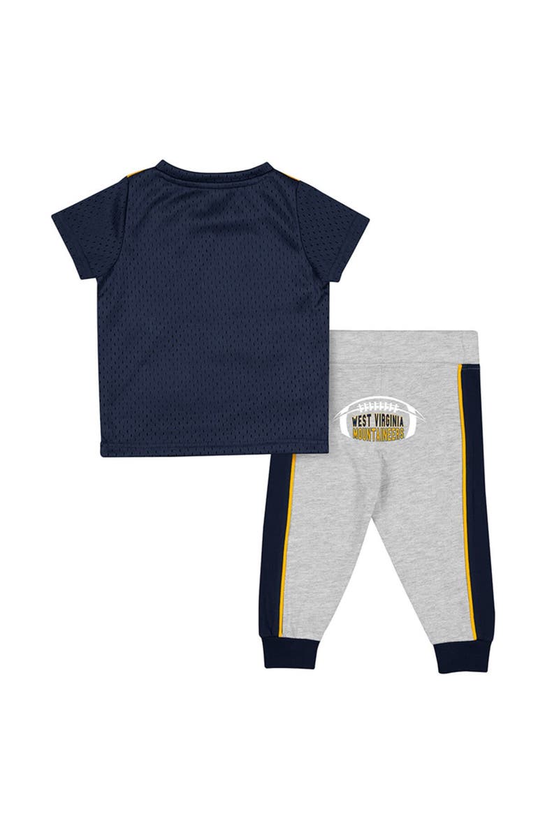 COLOSSEUM Infant Colosseum Navy/Heather Gray West Virginia Mountaineers Ka-Boot-It Jersey & Pants Set, Alternate, color, Navy