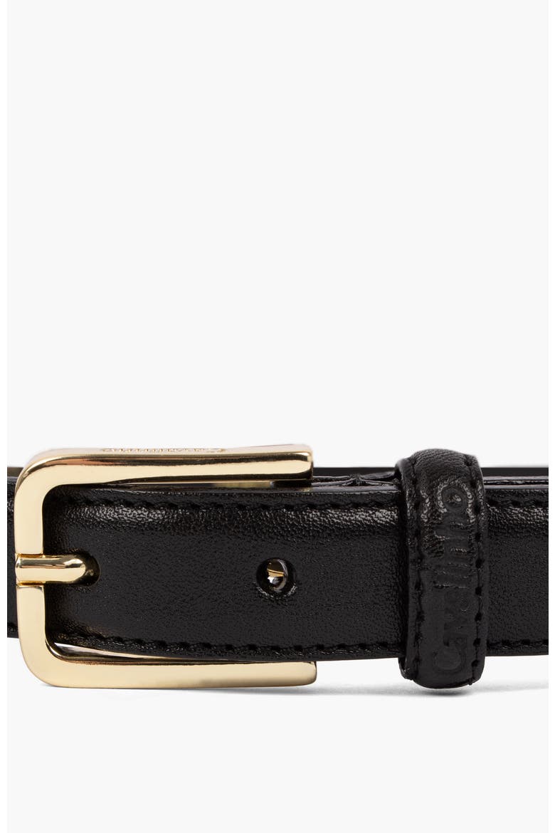 Timeless 913 Classic Thin Leather Belt, Alternate, color, Black