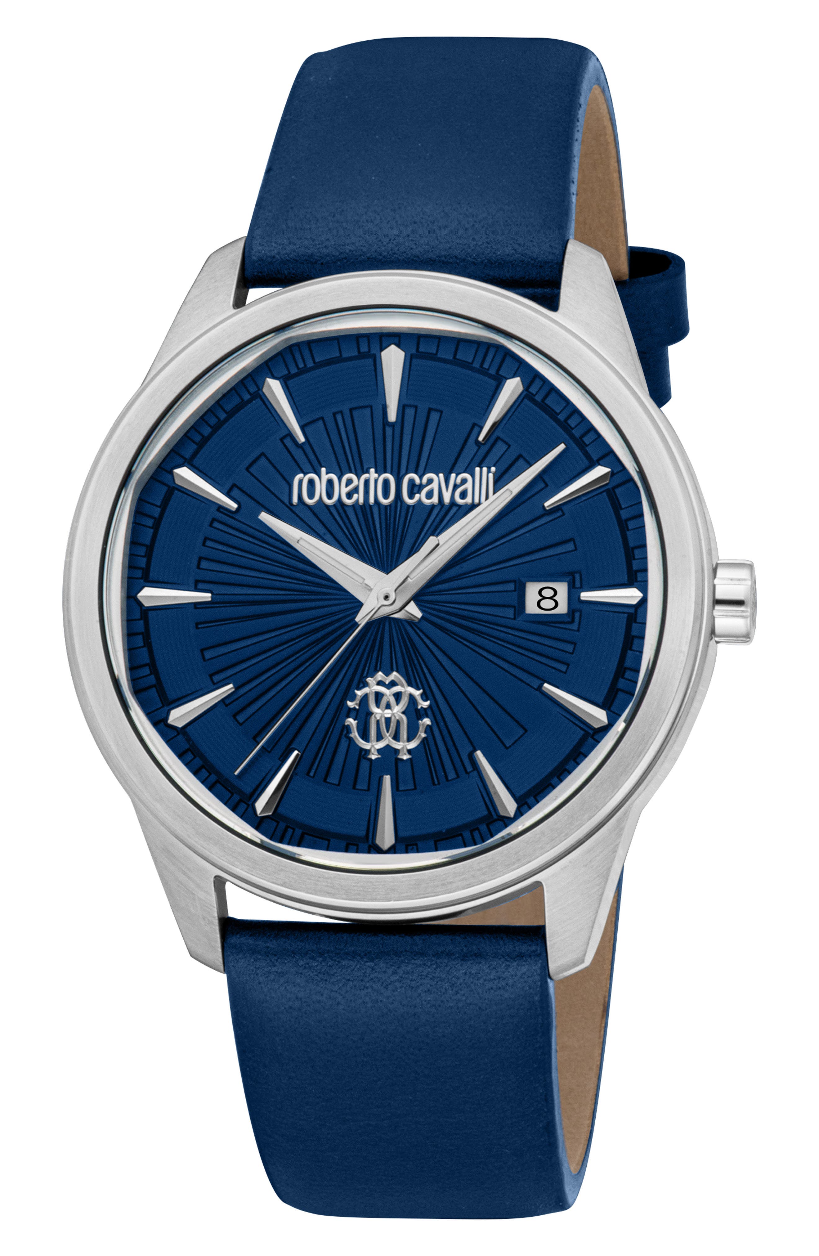 Trionfo Quartz Leather Strap Watch, 44mm
