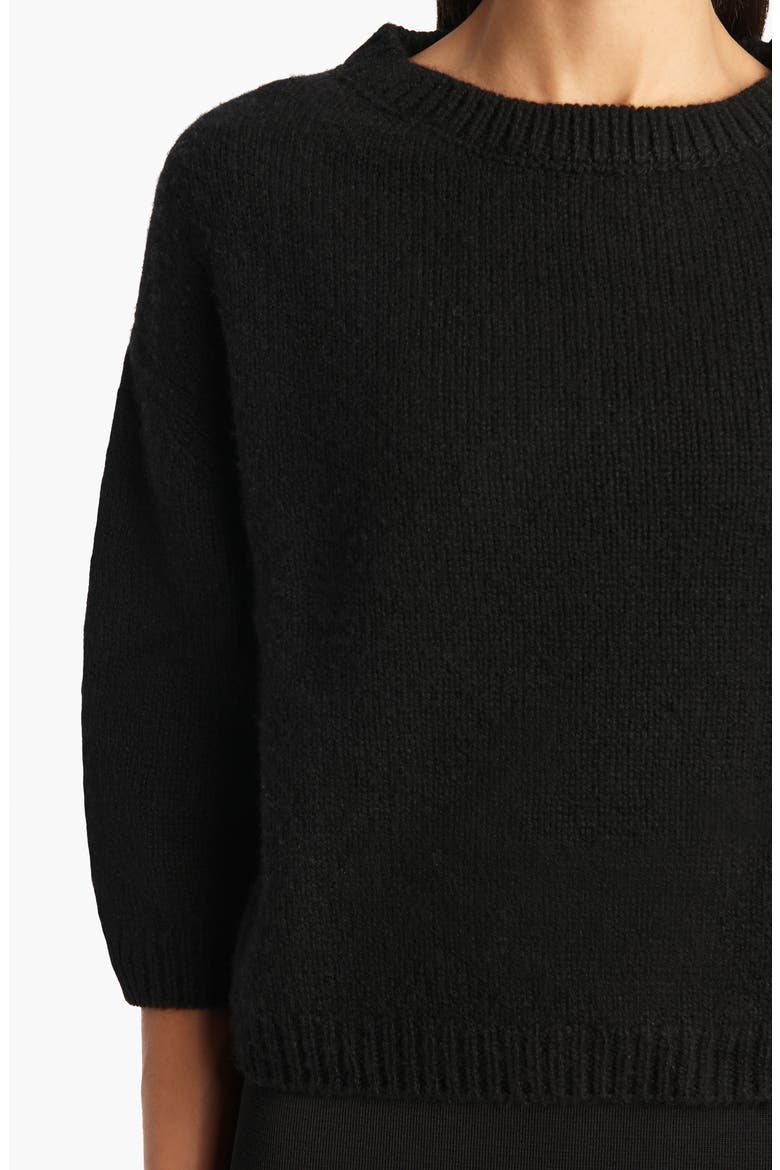 Sabina Cashmere Sweater, Alternate, color, BLACK