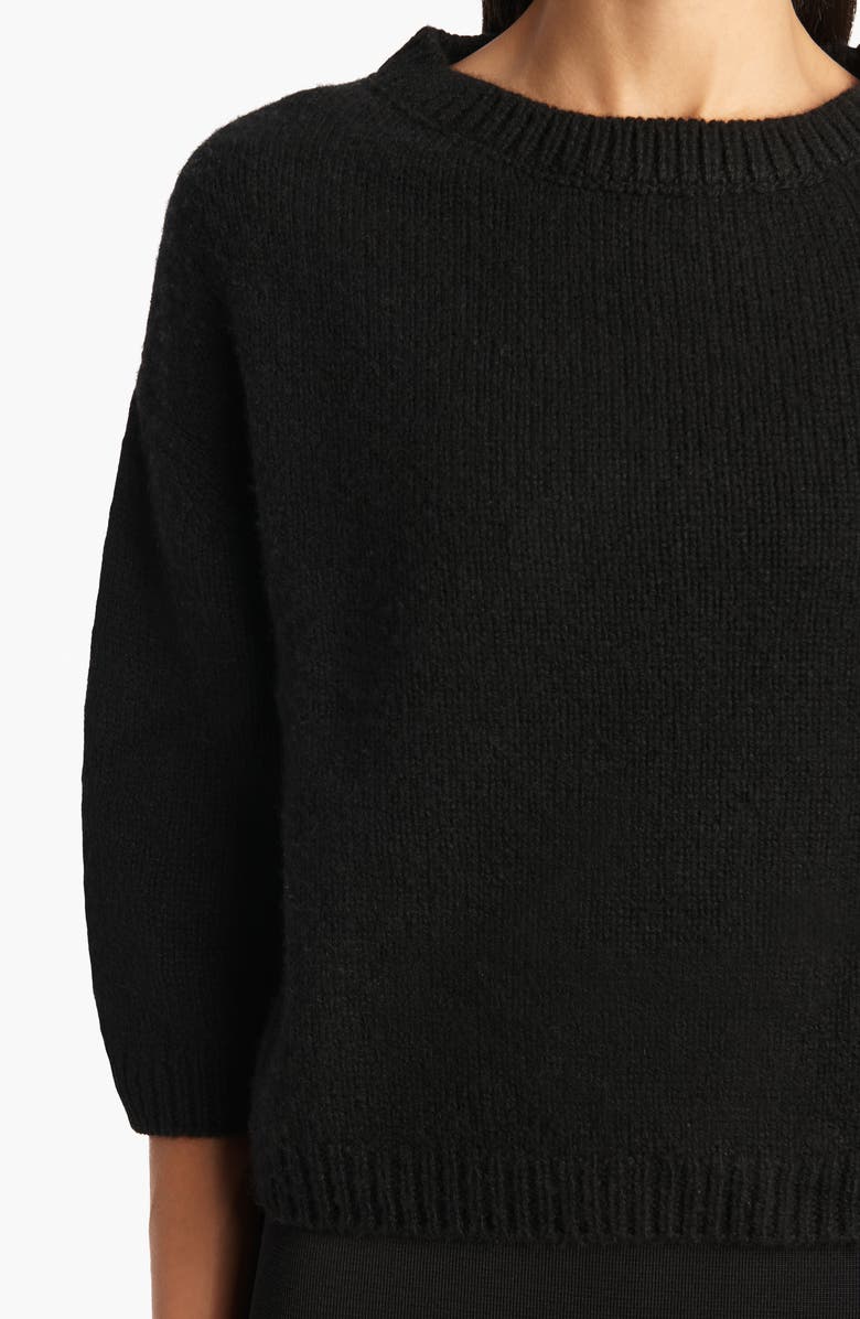 Khaite Sabina Cashmere Sweater, Alternate, color, Black