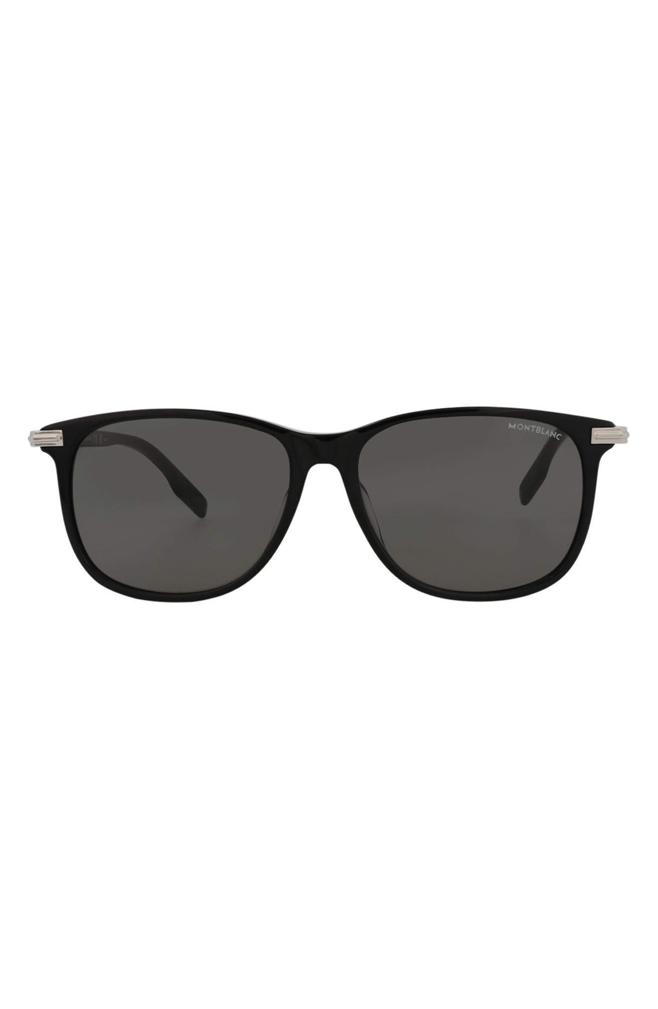 Montblanc 56mm Square Sunglasses