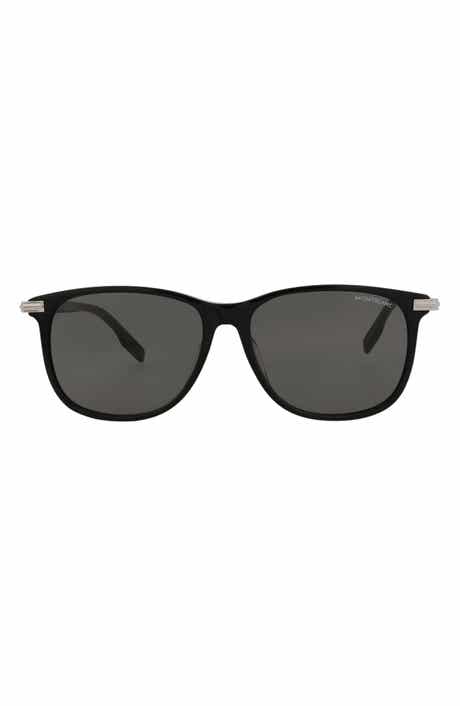 Montblanc 56mm Square Sunglasses
