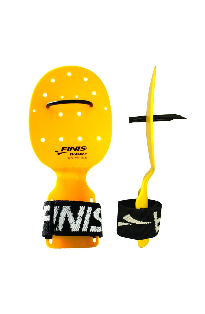 FINIS Bolster Swim Paddles Stroke Technique Trainer for Competitive and Fitness Swimming Builds Strength All Swim Strokes, Main, color, Yellow