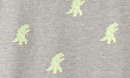 Hatley Kids' Monster Glow-in-the-dark Sweatshirt In Gray