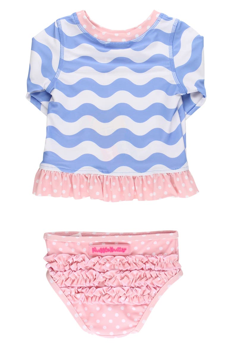 Kids' Periwinkle Two-Piece Swimsuit, Alternate, color, BLUE