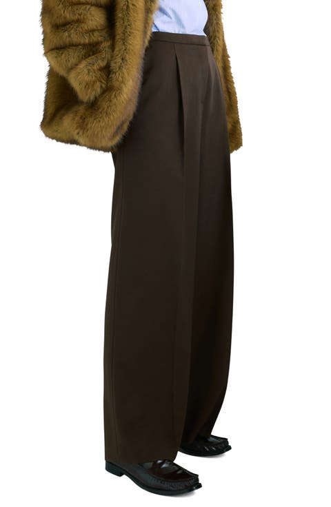 Pleated Wide Leg Pants