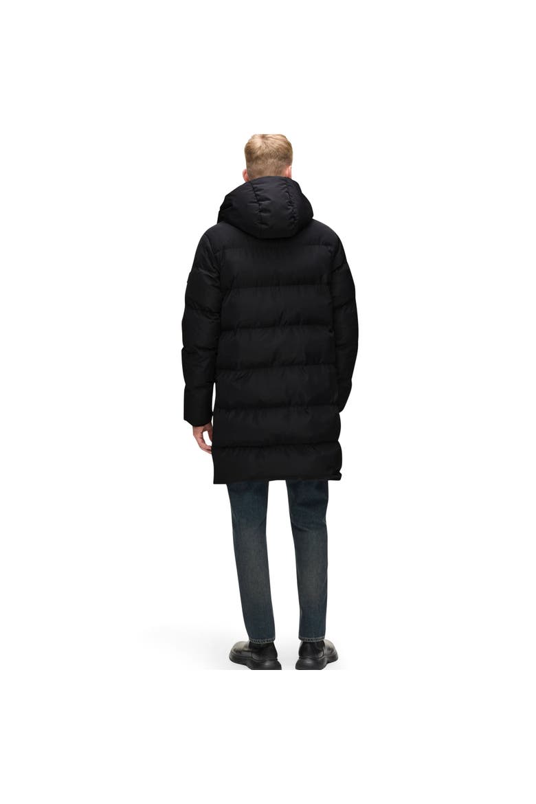 Men's Long Puffer Jacket, Alternate, color, Black