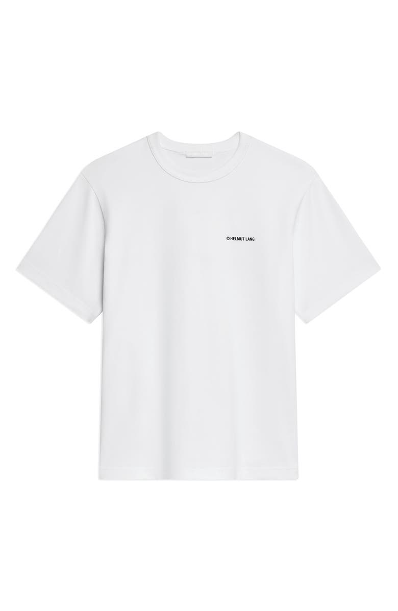 Helmut Lang Plastic Logo Cotton Graphic T-Shirt, Alternate, color, White