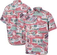Reyn Spooner Men's Reyn Spooner Crimson Oklahoma Sooners Scenic Button-Down Shirt