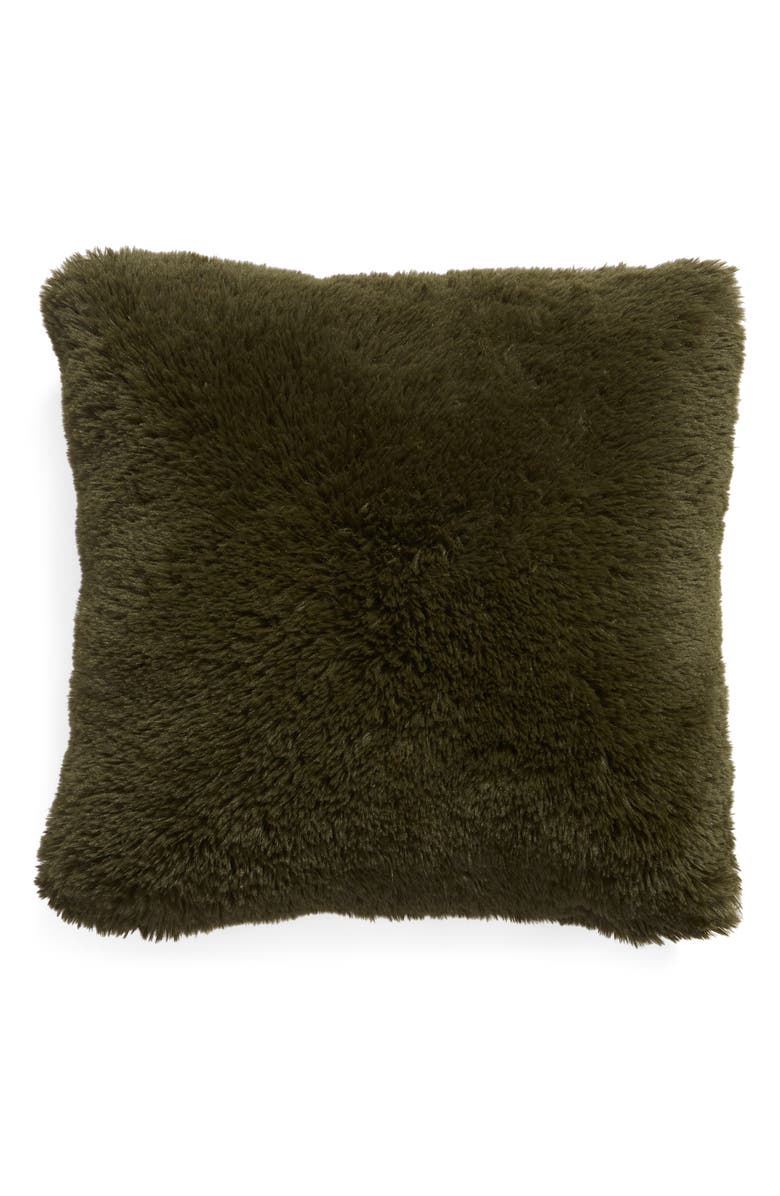BP. Shaggy Plush Accent Pillow, Main, color, 