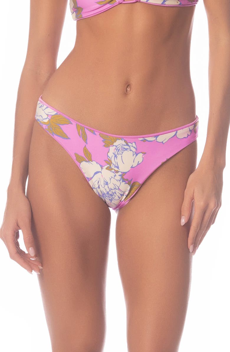 Maaji Sublimity Fondant Pink Reversible Bikini Bottoms, Main, color, 